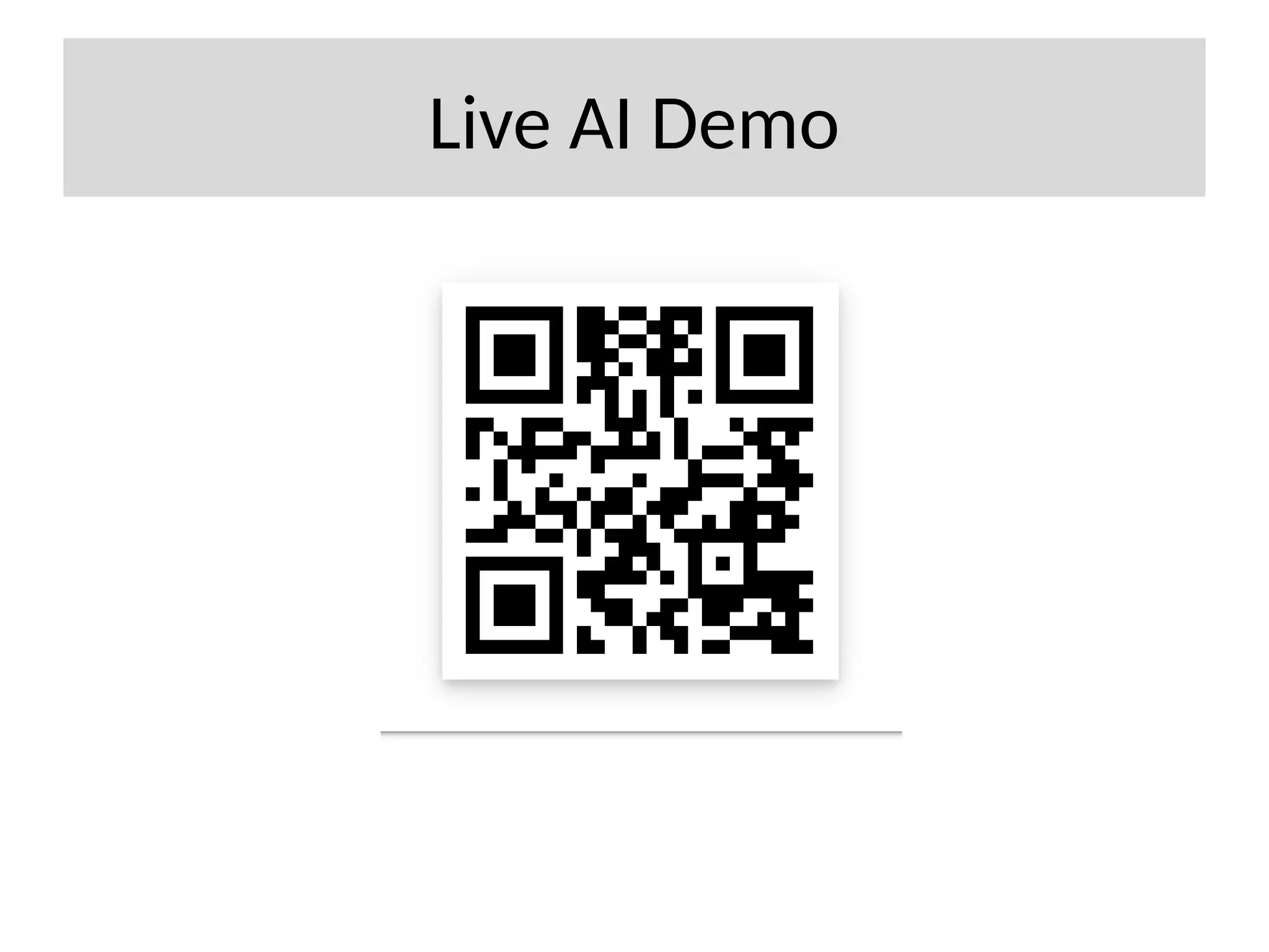 Live AI Demo
 