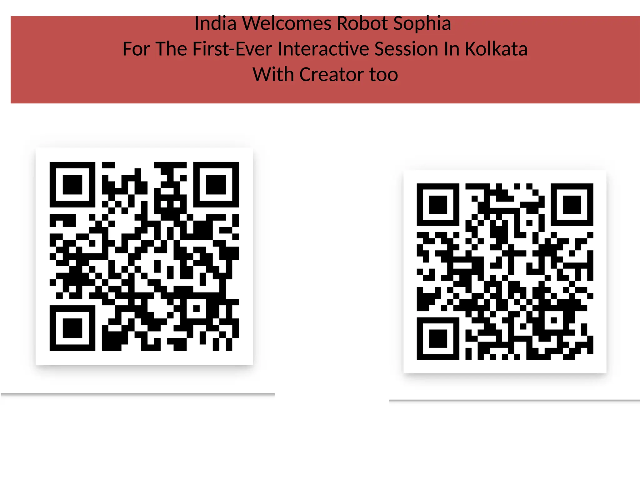 India Welcomes Robot Sophia
For The First-Ever Interactive Session In Kolkata
With Creator too
 
