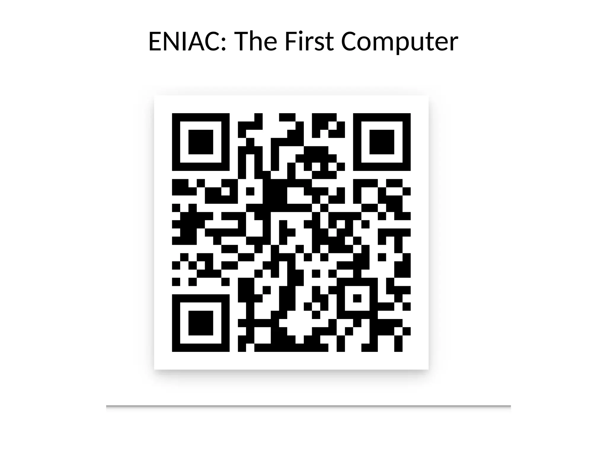 ENIAC: The First Computer
 