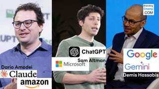 Dario Amodei
Sam Altman
Demis Hassabis
 