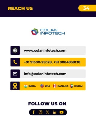 34
REACH US
FOLLOW US ON
+91 91500-25028, +91 9884838138
www.colaninfotech.com
info@colaninfotech.com
 