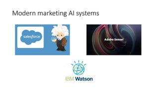 Modern marketing AI systems
 
