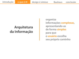 Arquitetura da Informação e Design ESAMC 2009