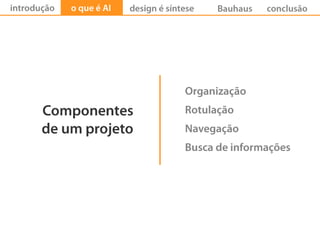 Arquitetura da Informação e Design ESAMC 2009