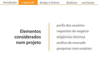 Arquitetura da Informação e Design ESAMC 2009