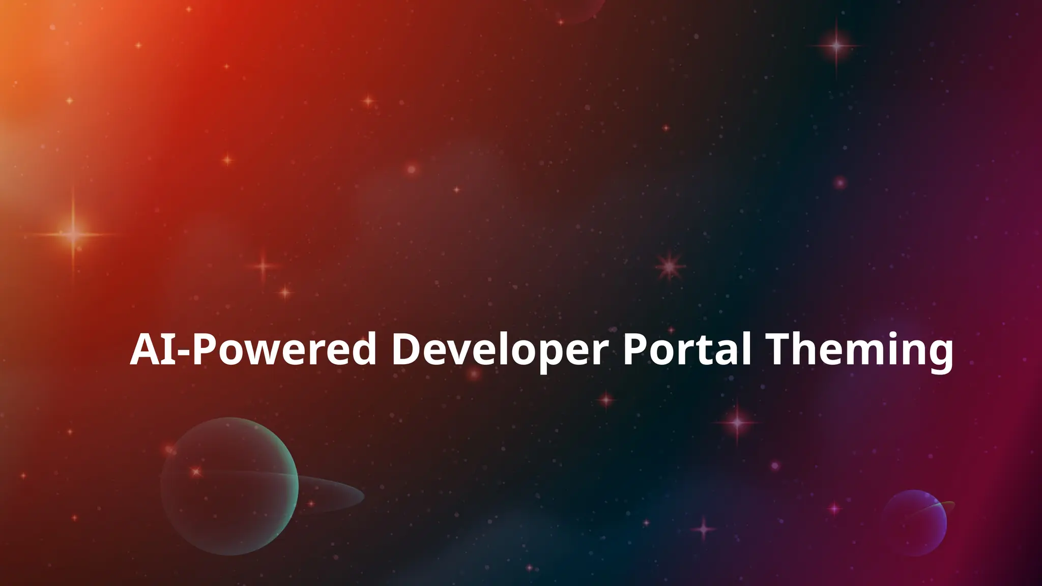 AI-Powered Developer Portal Theming
 