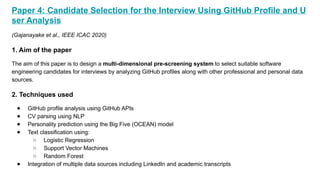 AI-Driven Recruitment and Interview Shortlisting Using GitHub Profiles ...