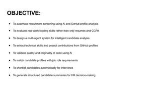 AI-Driven Recruitment and Interview Shortlisting Using GitHub Profiles ...