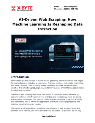 AI-Driven Web Scraping: How Machine Learning Is Reshaping Data ...