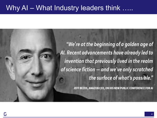 4
Why AI – What Industry leaders think …..
 