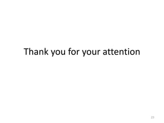 Thank you for your attention
23
 