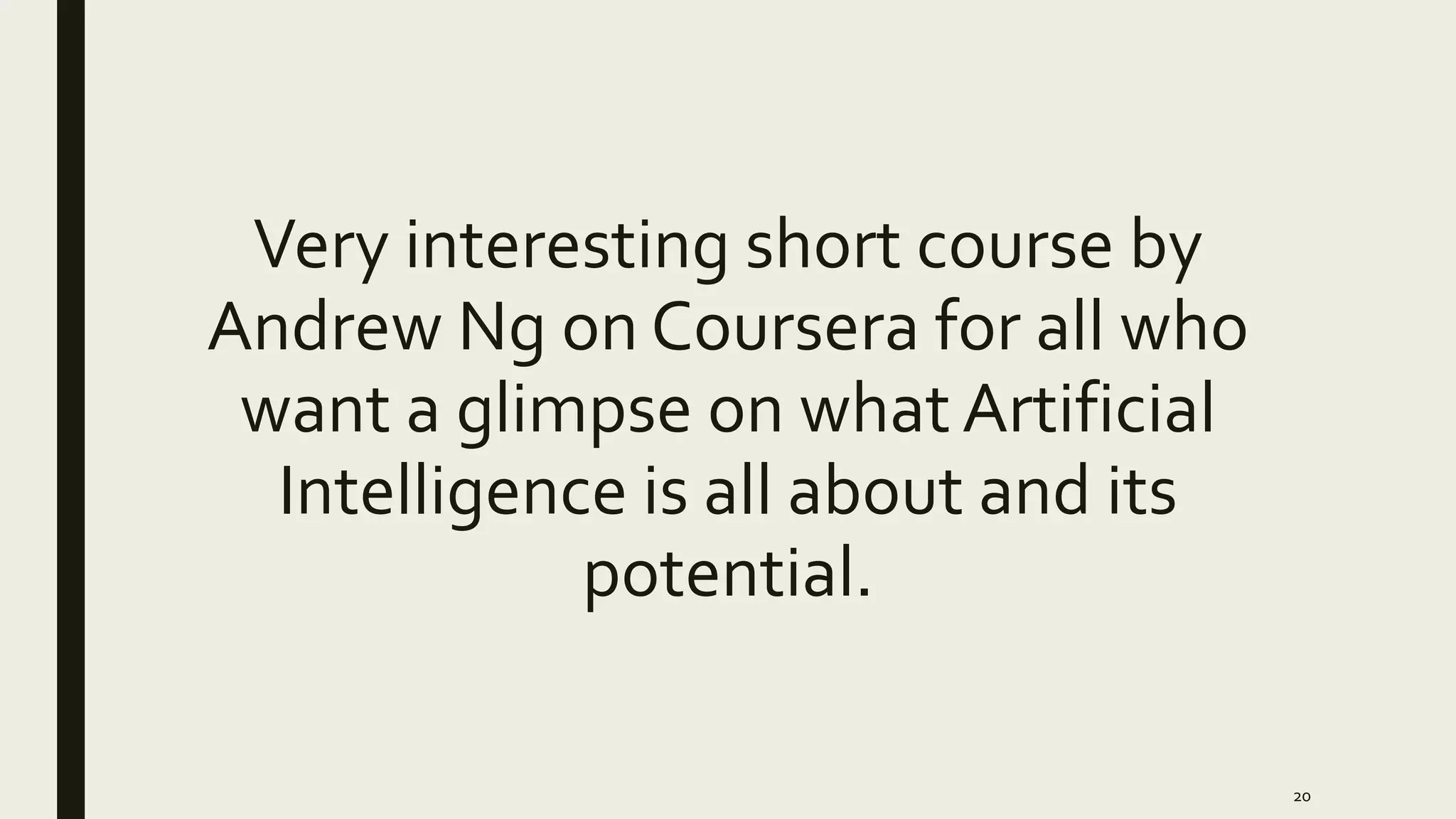 Notes of AI for everyone - by Andrew Ng | PPTX
