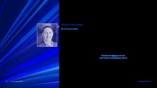 Back to Contents29 / AI: from data to ROI
About the author
Bret Greenstein
Global Vice-President and Head of Digital Business AI  Analytics Practice, Cognizant
Bret Greenstein is Global Vice-President and Head
of Cognizant Digital Business’s AI  Analytics
Practice, focusing on technology and business
strategy, go-to-market and innovation, helping
clients realize their potential through digital
transformation. Prior to Cognizant, Bret led IBM
Watson’s Internet of Things offerings, establishing
new IoT products and services for the Industrial
Internet of Things. He built his career in technology
and business leadership across a range of roles
throughout IBM in software, services, consulting,
strategy and marketing, and served as IBM’s CIO
for Asia-Pacific. He has worked globally in these
roles, including living in China for five years,
working with clients and transforming IBM’s IT
environment. Bret holds patents in the area of
collaboration systems. He holds a bachelor’s degree
in electrical engineering and a master’s degree
in manufacturing systems engineering from
Rensselaer Polytechnic Institute. He can be reached
at Bret.Greenstein@cognizant.com |
www.linkedin.com/in/bretgreenstein/.
 
