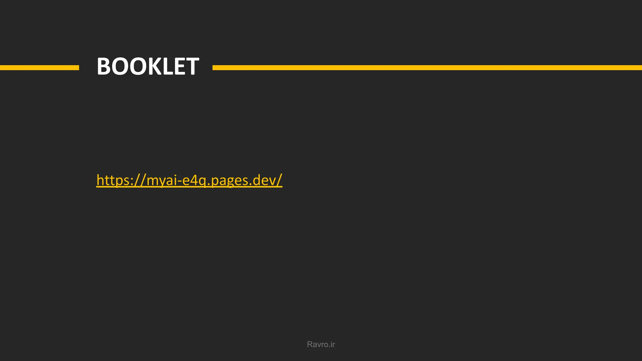 Ravro.ir
BOOKLET
https://myai-e4q.pages.dev/
 