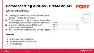Apidays Amsterdam 2026 | AI in your APIOps cycle | PDF