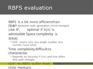 Rbf's Search Algorithm Example Artificial Intelligence - Informed search algorithms | PPTX