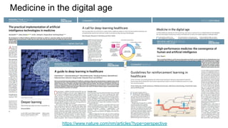 Medicine in the digital age
https://www.nature.com/nm/articles?type=perspective
 