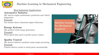 Foundations and Applications of Machine Learning in Mechanical ...