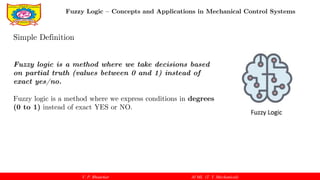 Fuzzy Logic Concepts and Applications in Mechanical Engineering Control ...