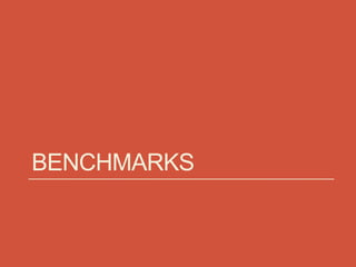 BENCHMARKS
 
