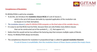 Resolution Completeness artificial intelligence Gitam university.pptx
