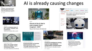 AI is already causing changes
 