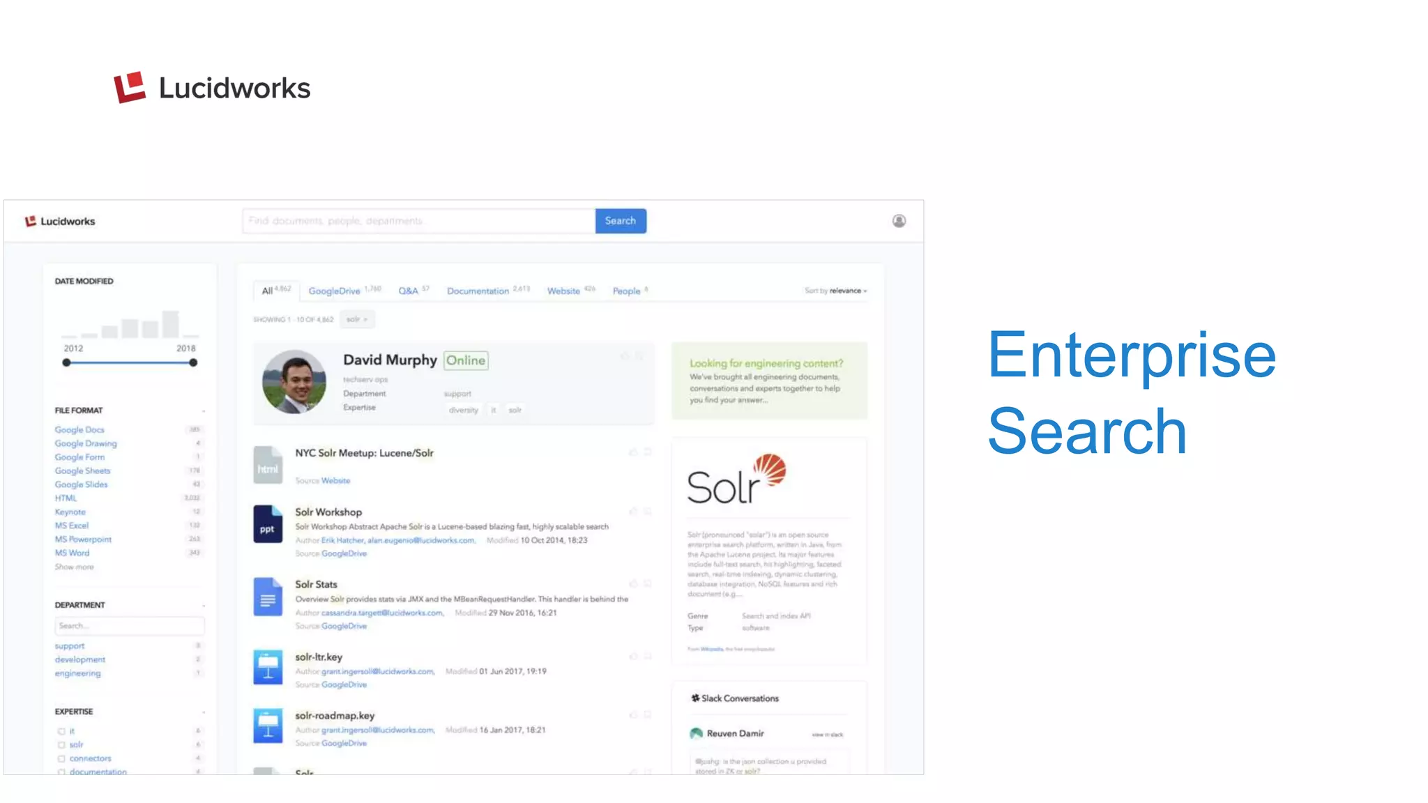 Enterprise
Search
 