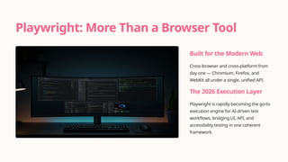 Typescript Jokes Mastering AI-Powered Automation Testing with Playwright in 2026 | PPTX