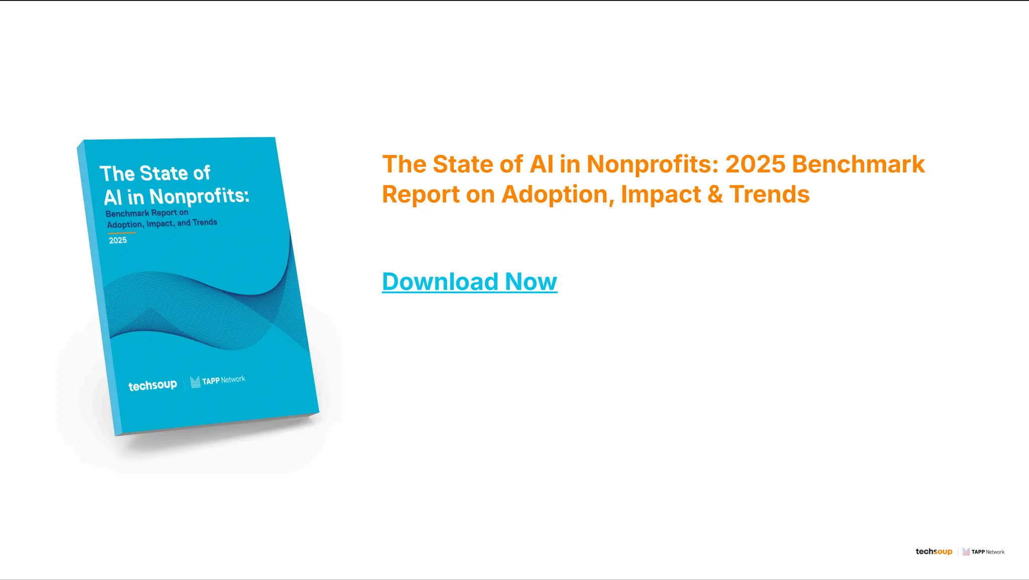 The State of AI in Nonprofits: 2025 Benchmark
Report on Adoption, Impact & Trends
Download Now
 