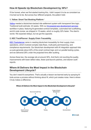 Accelerating Blockchain Development with AI: 30% Faster Delivery | PDF