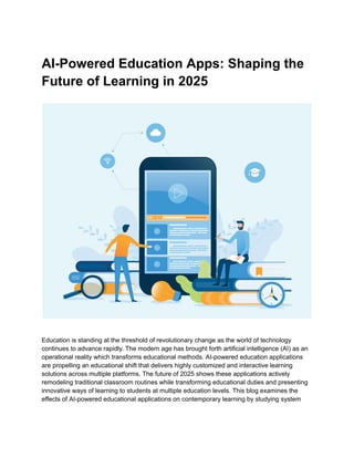AI-Powered Education Apps: Shaping the Future of Learning in 2025 | PDF