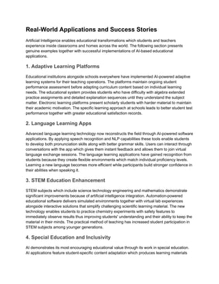 AI-Powered Education Apps: Shaping the Future of Learning in 2025 | PDF