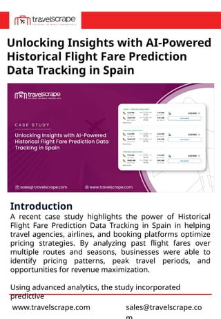 AI-Powered Historical Flight Fare Prediction Data Tracking in Spain.pptx