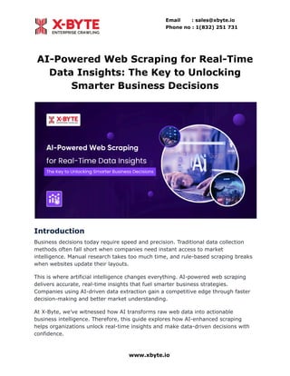 AI-Powered Web Scraping for Real-Time Data Insights_ The Key to ...