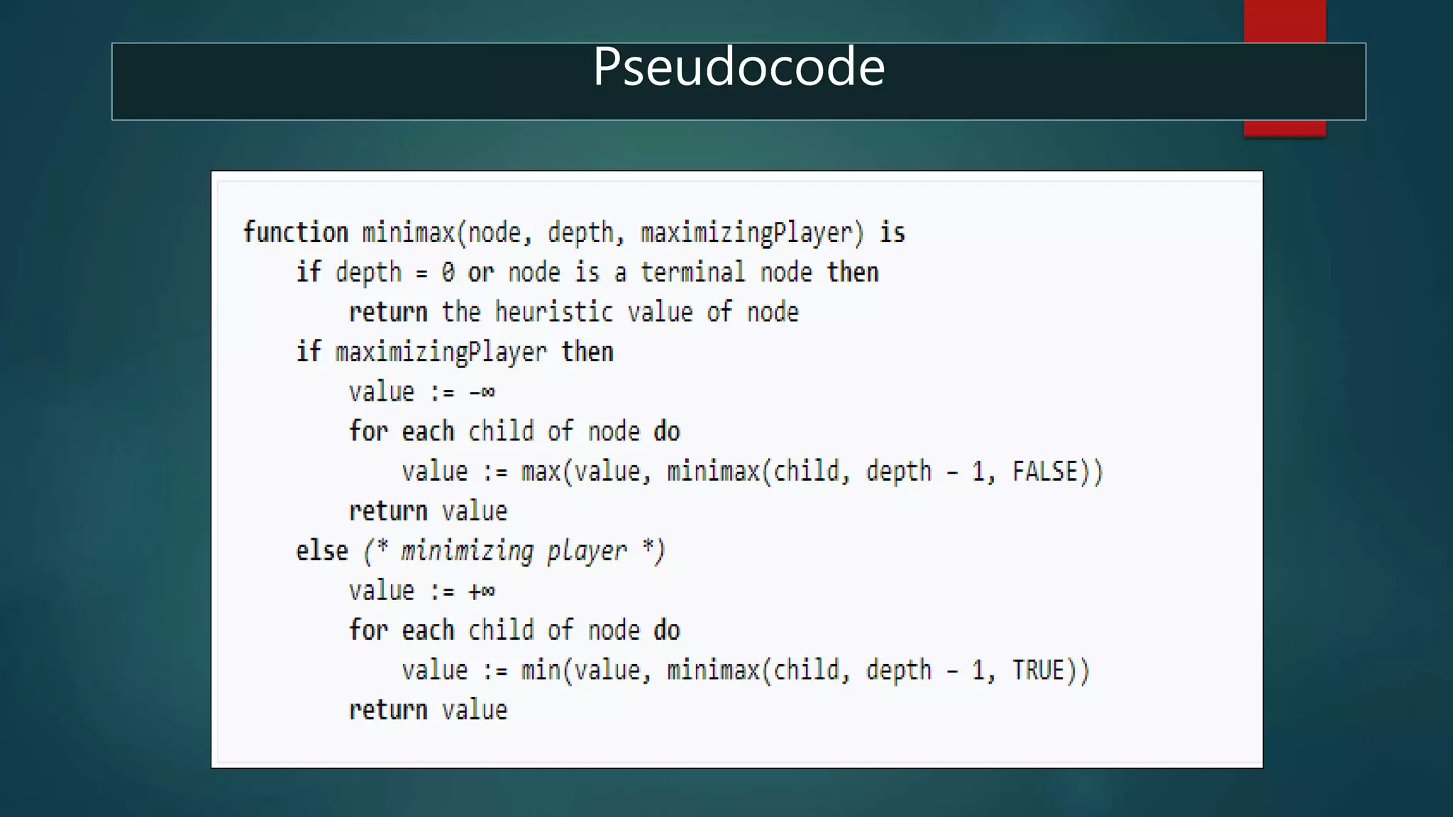 Pseudocode
 