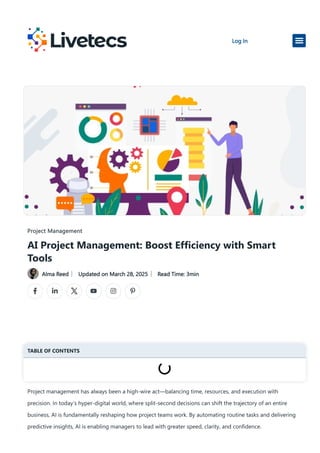 AI Project Management: Boost Efficiency with Smart Tools | PDF