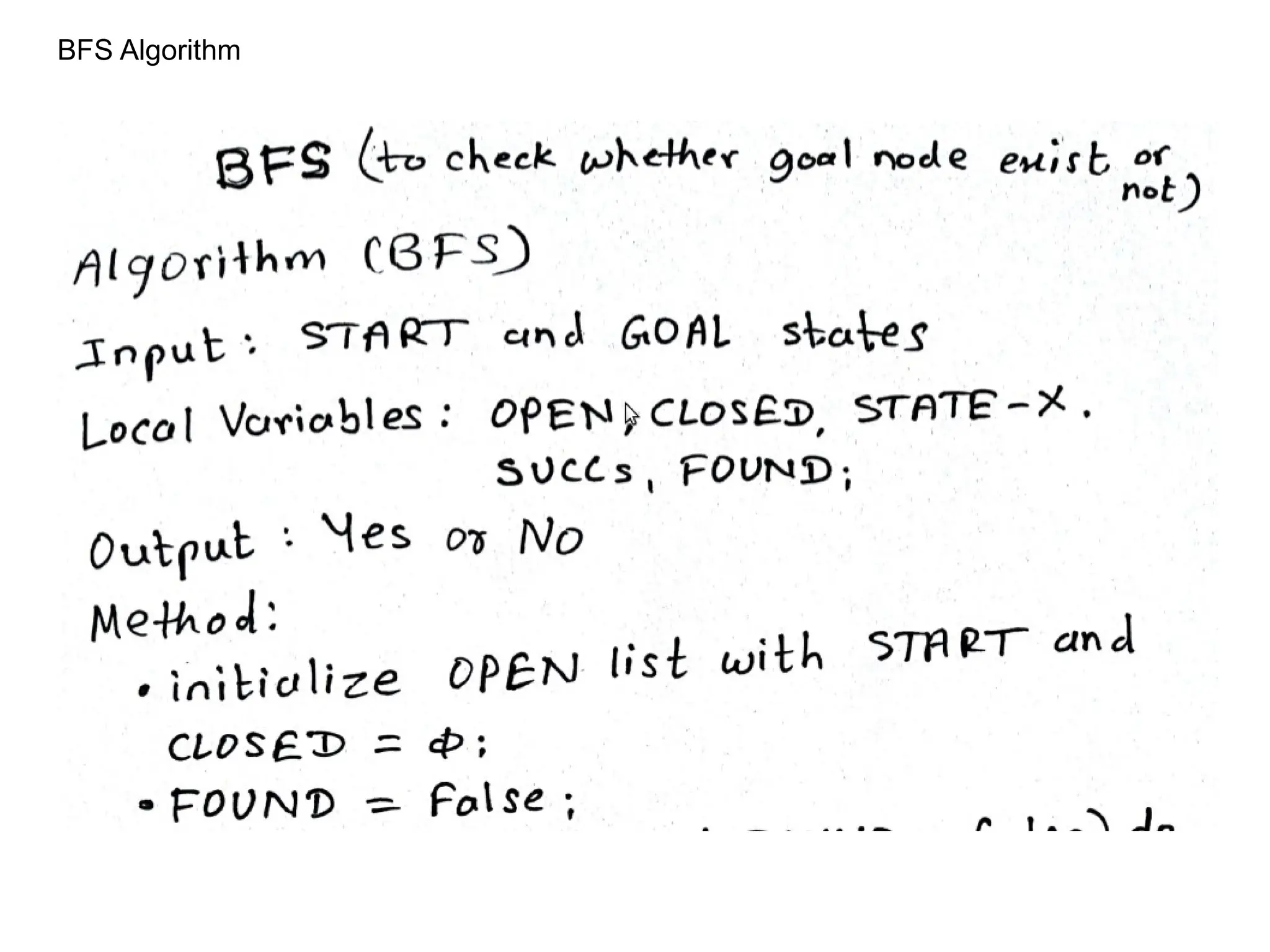 BFS Algorithm
 
