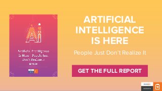 is an advanced area of AI that allows programs
to absorb huge amounts of data and create
predictive algorithms that improv...