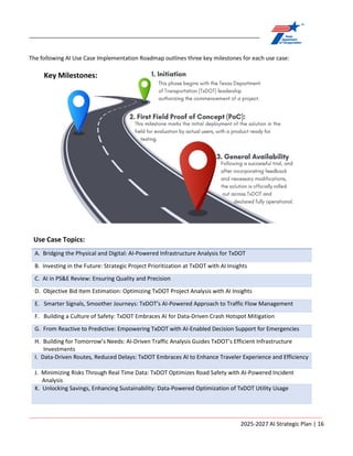ARTIFICIAL INTELLIGENCE STRATEGIC PLAN Fiscal Years 2025-2027 | PDF