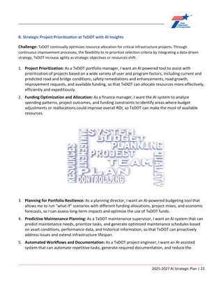 ARTIFICIAL INTELLIGENCE STRATEGIC PLAN Fiscal Years 2025-2027 | PDF