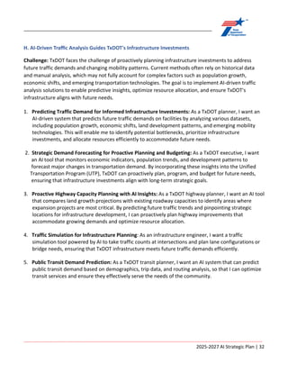 ARTIFICIAL INTELLIGENCE STRATEGIC PLAN Fiscal Years 2025-2027 | PDF