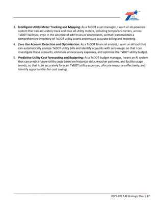ARTIFICIAL INTELLIGENCE STRATEGIC PLAN Fiscal Years 2025-2027 | PDF