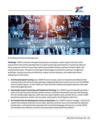 ARTIFICIAL INTELLIGENCE STRATEGIC PLAN Fiscal Years 2025-2027 | PDF