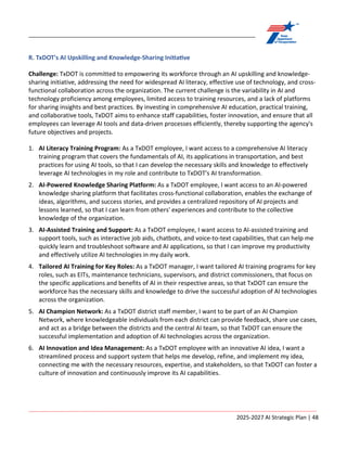 ARTIFICIAL INTELLIGENCE STRATEGIC PLAN Fiscal Years 2025-2027 | PDF