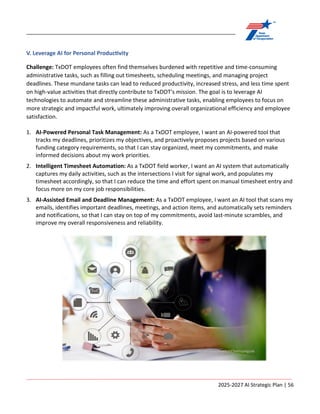 ARTIFICIAL INTELLIGENCE STRATEGIC PLAN Fiscal Years 2025-2027 | PDF