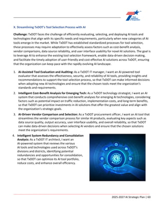 ARTIFICIAL INTELLIGENCE STRATEGIC PLAN Fiscal Years 2025-2027 | PDF