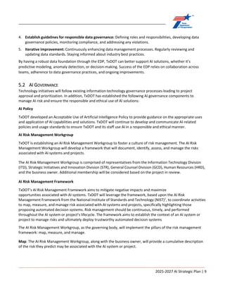 ARTIFICIAL INTELLIGENCE STRATEGIC PLAN Fiscal Years 2025-2027 | PDF