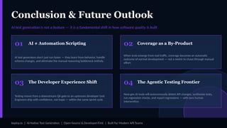 AI Test Generator for API Testing Workflows | PPTX