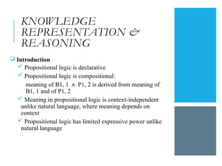Knowledge Representation & Reasoning presentation | PPTX