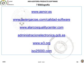 AI08 Auditoria producto software